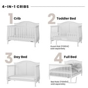 Child Craft Camden Crib and Changing Table Nursery Set, 4-in-1 Convertible Design, Matte White, 2-Piece