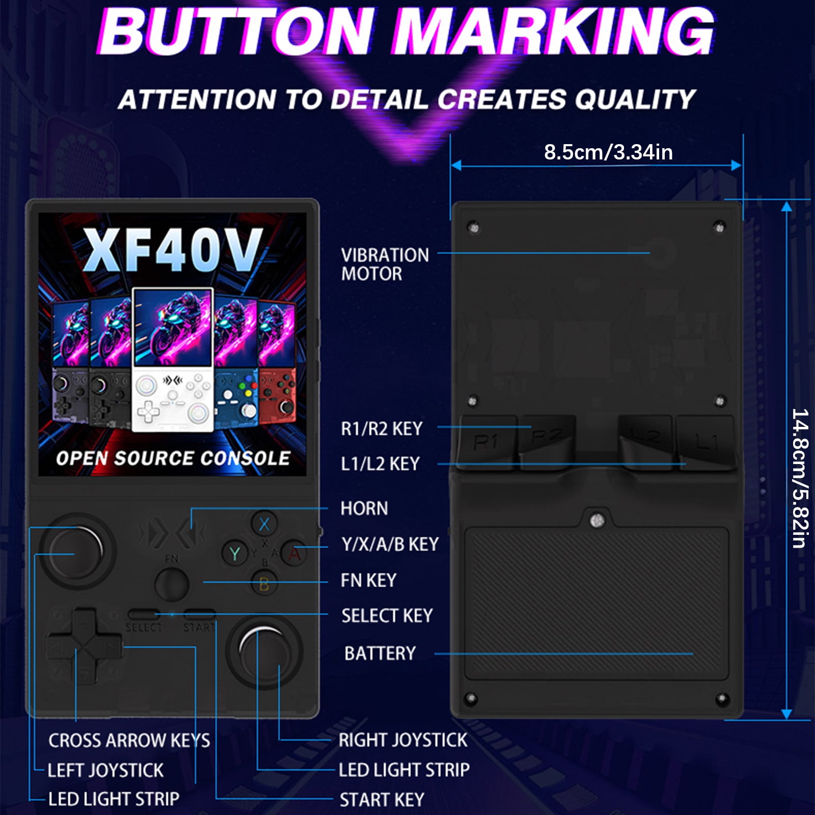 XF40V Gaming Device Suitable for & Titles Featuring WiFi Connectivity Easy to Use for Multiplayer Action