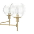 thumbnail image 4 of Hunter - Xidane 5-light Alturas Gold, Large Chandelier, Dimmable, Mid Century Modern Style, Round Shaped, for Bedrooms, Dining, Living Rooms - 19741, 4 of 8