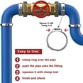 thumbnail image 2 of Elegant 100Pack 1/2 Inch Pex Cinch Rings,304 Stainless Steel PEX Crimp Rings,Pex Fitting Pinch Ring for Tubing Pipe - Great for all banquet needs, 2 of 5