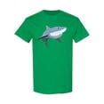 thumbnail image 1 of Cartoon Shark Design T-Shirt Men -Image by Shutterstock, Male Small, 1 of 2