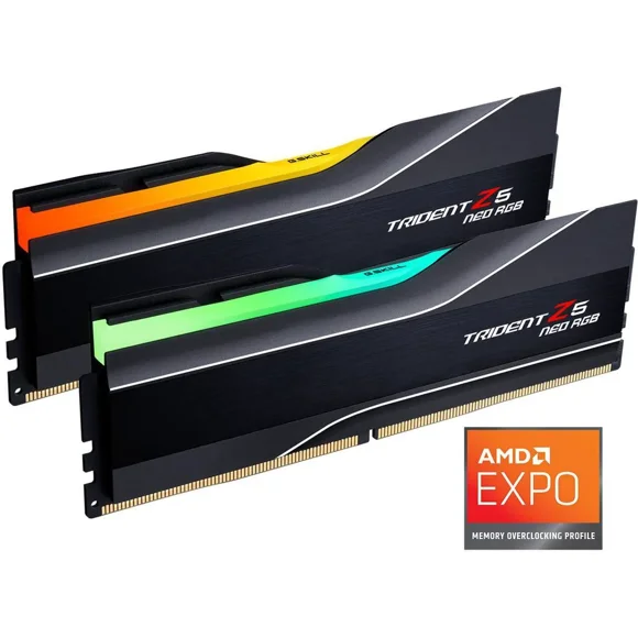G.SKILL Trident Z5 Neo RGB Series 64GB (2 x 32GB) 288-Pin PC RAM DDR5 6000 (PC5 48000) Desktop Memory Model F5-6000J2836G32GX2-TZ5NR