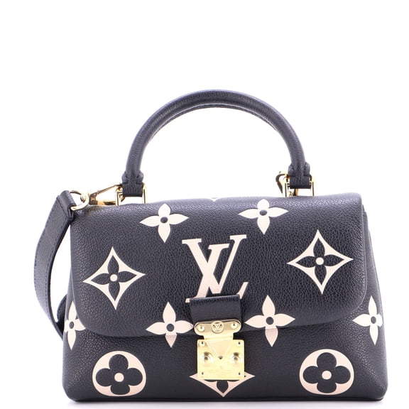 Pre-Owned Madeleine Handbag Bicolor Monogram Empreinte Giant BB By Rebag