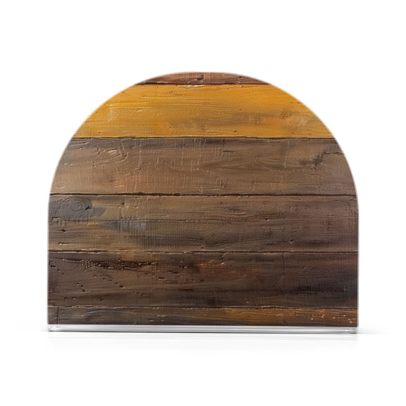 Gradient Wood Color Napkin Holder for Table Clear Napkin Stand Paper Holder Acrylic Organizer Dispenser Napkins for Dinner Kitchen Restaurant Room