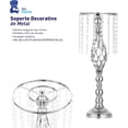 thumbnail image 3 of Set de 2 Soportes para Flores Bluelander, Centro de Mesa, Plateado, 3 of 6