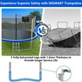 thumbnail image 6 of 14ft Trampoline with Basketball Hoop, SEGMART Upgraded Round Kids Outdoor Trampoline with Enclosure, Heavy-Duty Backyard Trampoline for Adults and Kids, Blue, 6 of 9