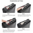 thumbnail image 4 of Contact's Leather Clutch Purse Bag for Men Wristlet Handbag Wallet  (Black), 4 of 8
