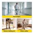 thumbnail image 2 of Easwe Standard Folding Walker for Seniors & Adults Lightweight Sturdy and Durable Foldable Walker Supports up to 350 lbs Adjustable Height (29.3"-36.4"), 2 of 10