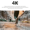thumbnail image 2 of Caméra Numérique HD CCD 4K Objectif Autofocus 64MP Zoom 28X Compact Point et Beauté Blanc, 2 of 8
