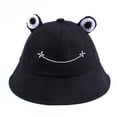 thumbnail image 1 of Sombrero de pescador de ala ancha con forma de rana, de 56 a 58 cm de circunferencia, informal, protector solar, 1 of 5