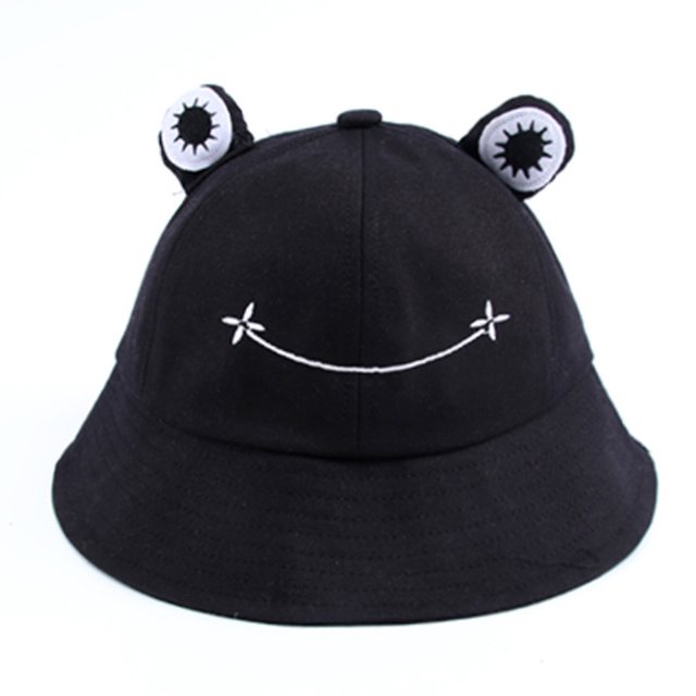 Sombrero de pescador de ala ancha con forma de rana, de 56 a 58 cm de circunferencia, informal, protector solar
