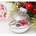 thumbnail image 5 of Adornos de bolas de Navidad, 30 unidades, adornos para colgar de bodas, adornos para el árbol de Navidad, adornos para el árbol de Navidad pintados a prueba de rotas de 60mm Afortunado Sencillez, 5 of 5