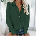thumbnail image 2 of Enjoytime Womens Casual Shirts Women Long Sleeve Tops Loose Fit Basic Tops Tees Blouses Workwear Office Wear, 2 of 4