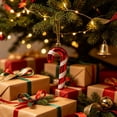 thumbnail image 4 of Tepsmf Christmas Hanging Ornaments Santa Snowman Candy Cane Tree Pendants Festive Decor for Indoor Xmas Party Holiday Scene Decoration, 4 of 5