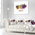 thumbnail image 3 of Designart Seattle Skyline - Cityscape Throw Pillow - 16x16, 3 of 5