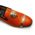 thumbnail image 2 of Loafers Men Luxury Wedding Dress Shoes Orange Fashion Party Shoes for Men, Orange-02, 13 US, 2 of 5