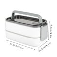 thumbnail image 2 of PENGXIANG Double Stackable Bento Box Container  in One Leak-proof BPA Free Lunch Box Heating Lunch Bento Box Bento Lunch Box Container with Utensil Set for Adults and Kids-white, 2 of 8