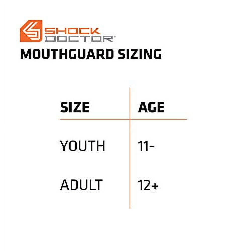 Shock Doctor Strapless Sport Mouth Guards, Gray White