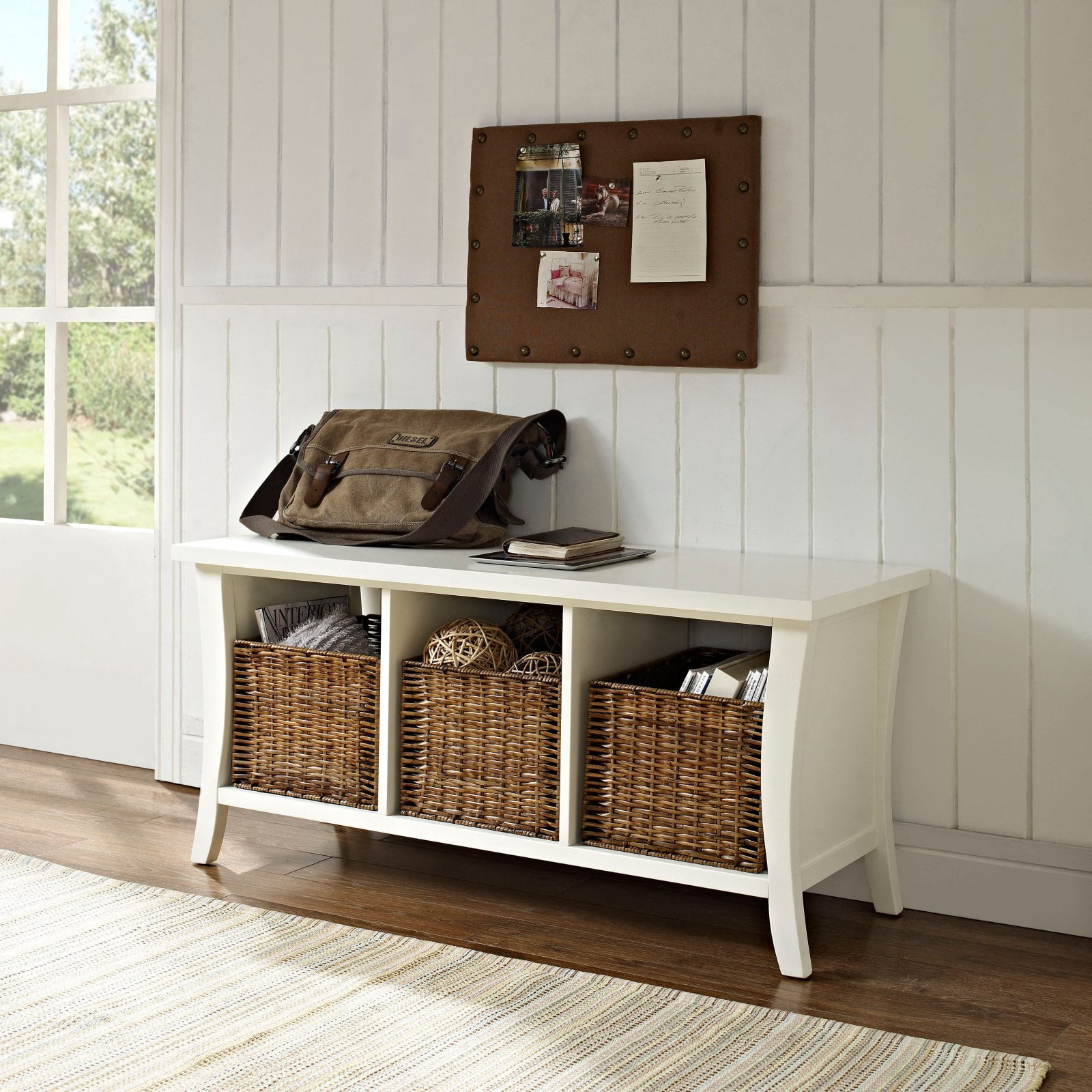 Crosley Furniture Wallis Entryway Storage Bench