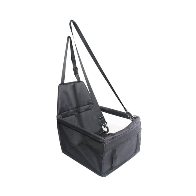 Methold Evite saltar el asiento de coche para perros de tela de cuero impermeable de asiento de emergencia para seguridad Suministros para perros Negro
