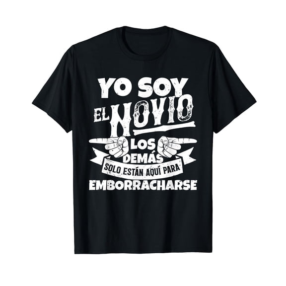 Funny Spanish Bachelor Party Set Of 3, 1/3, Yo Soy El Novio T-Shirt
