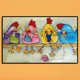 thumbnail image 2 of Punto Cruz 5D Taladro Pollo Diamante Pintura Bordado DIY, 2 of 9