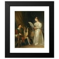 thumbnail image 2 of Marguerite Gérard 20x24 Black Modern Framed Museum Art Print Titled - Interior with a Man Holding a Lyre and a Woman with a Music Score, 2 of 5