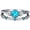 Sky Blue, variant on under $10 Cotonie Couple Zircon Ring Zircon Diamond Ring 2-in-1 Rings Can Be Worn In Combination