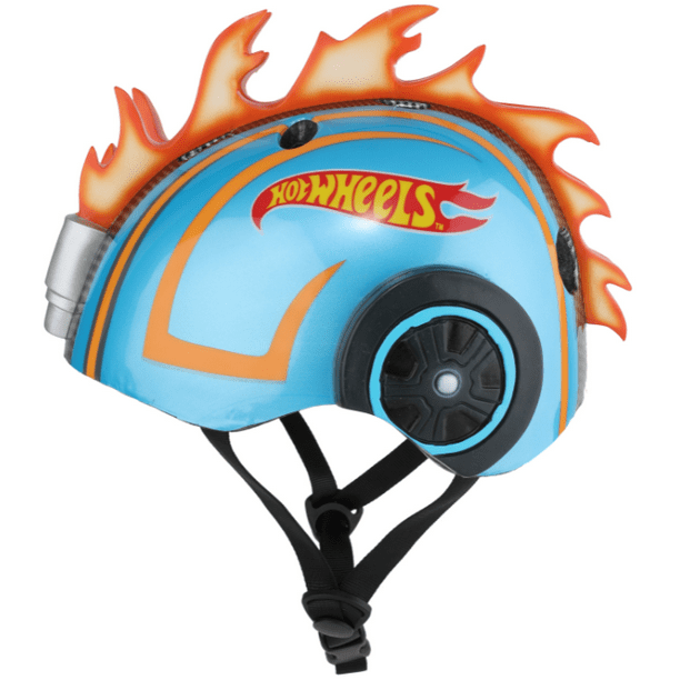 Hot Wheels 3D Kids LightUp LED Bike Helmet, Mohawk Helmet for Ages 5 to 8