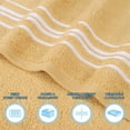 thumbnail image 4 of Superior Sadie Zero Twist Cotton Face Towel Washcloth Set of 12, Gold, 4 of 10