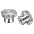 thumbnail image 1 of Tuercas moleteadas Unique Bargains 4uds M8 x D24mm x H16mm Acero inoxidable 304, 1 of 5