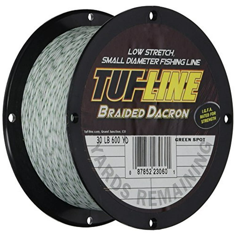 Tuf Line Dacron 600 yd Fishing Line, Green Spot, 30 lb 