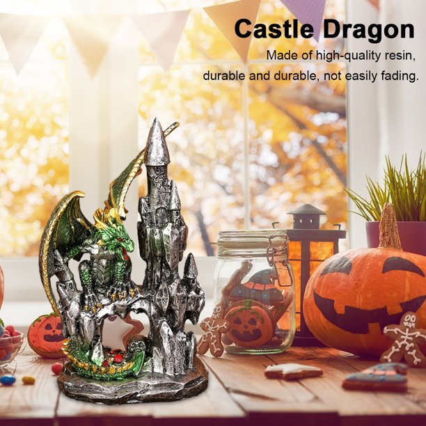 Estatua del dragón de Halloween Tema del festival Escultura del dragón sagrado Decoración creativa para el hogar