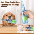 thumbnail image 3 of ZenCart Dog Water Bottle Toy Interactive Dog Chew Toy Plastic Squeaky Bottle Teething Toy with Tennis Ball for Aggressive Chewers, 3 of 8