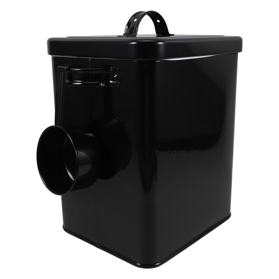 Metal Storage Bucket with Spoon for Rice Flour Airtight Canister with Lid Multi-Function Food Storage Container for Kitchen