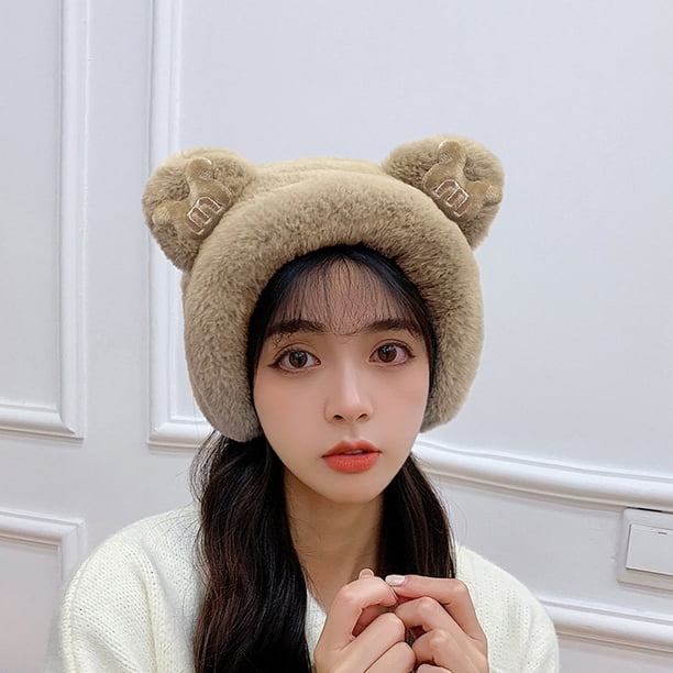 Cute Bear Ear Earmuffs Diadema de ala ancha para mujer Tocado Wmkox8yii fajkfhkj4301