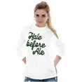 thumbnail image 3 of Kale Before Ale Beer Drinking Healthy Long Sleeve TShirt Men Women Brisco Brands S, 3 of 5