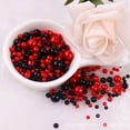 thumbnail image 1 of serony 3-8mm straight hole circular ABS imitation pearl double hole plastic, 1 of 9