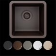 thumbnail image 1 of Lexicon Platinum LP-1515-C Small Single Bowl Quartz Composite Kitchen Sink, Concrete, 1 of 1