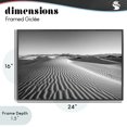 thumbnail image 4 of Stupell Industries Transitional Sand Waves In The Distance Black Framed Giclee Art, 24 x 16, by Jon Evan, 4 of 8