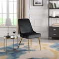 thumbnail image 4 of Kithkasa Velvet Dining Chairs for Dining Room,Gold Legs,Set of 2,Black, 4 of 8