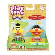 Sesame Street Play Town Learning Curve Real Wood Figure 2 Pack - Bert & Ernie