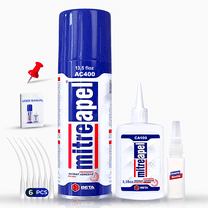 MITREAPEL CA Glue, Includes Activator, Instant Bond Professional Cyanoacrylate Adhesive,3.35 oz-13.50fl oz  Renewed Set