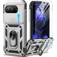 thumbnail image 1 of KOMI for Google Pixel 9a Case with Slide Camera Cover HD Screen Protector [Military Grade 16ft. Drop Tested] Magnetic Ring Holder Kickstand Protective Phone Case for Google Pixel 9A 2025 (6.3 inch), 1 of 5