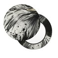 thumbnail image 2 of Picia Ink Style Bald Eagle pattern Round Stool Covers Comfy Seat Covers Stretch Removable WashableChair Slipcover Round Bar Chair Cushion Cover-14 inch, 2 of 7
