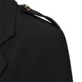 thumbnail image 6 of QHFBli Water-Resistant Mens Trench Coat Men's Autumn Winter Slim Fit Long Sleeve Trench Coat Button Front Suit Jacket Top Black XXXXXL, 6 of 7