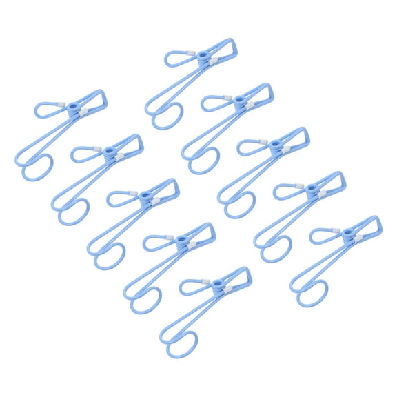 TAILTOSS and Space-Saving Clothes Pegs Blue 10PCS 3.9x1.6in