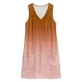 thumbnail image 7 of QUNYINEY Sleeveless Sun Dresses for Women Mini Summer A Line Gradient Tank Dress Vacation with Pockets V-Neck Loose Fit Dresses, 7 of 7
