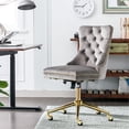 thumbnail image 4 of Office Chair | Rotatable and Adjustable for Desk Tasks | Velvet and Metal Combination | Soft Foam Filling, 4 of 7