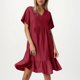 thumbnail image 1 of WILLBEST Vestidos Casuales Vestido De Verano Holgado Para Mujer Con Mangas Cortas, Cintura Ceñida Y Diseño Fluido, 1 of 3